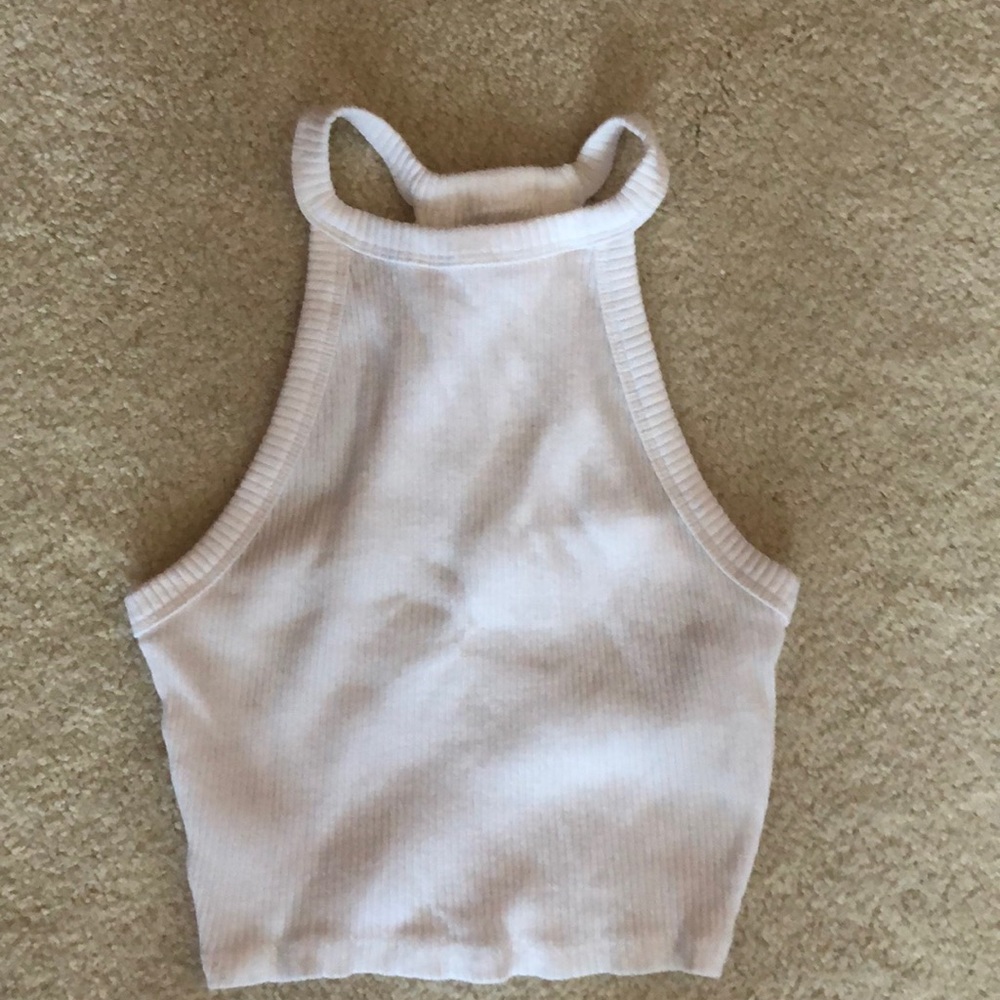 White Hollister Crop Top